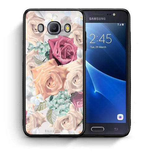Θήκη Samsung J7 2016 Bouquet Floral από τη Smartfits με σχέδιο στο πίσω μέρος και μαύρο περίβλημα | Samsung J7 2016 Bouquet Floral case with colorful back and black bezels