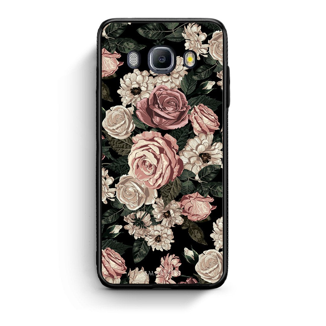 4 - Samsung J7 2016 Wild Roses Flower case, cover, bumper