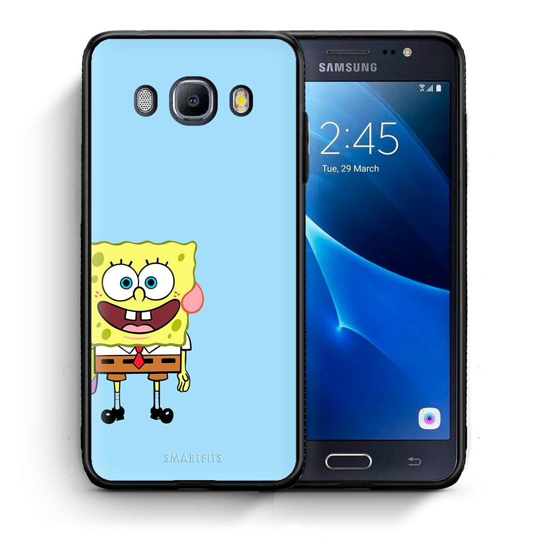 Θήκη Samsung J7 2016 Friends Bob από τη Smartfits με σχέδιο στο πίσω μέρος και μαύρο περίβλημα | Samsung J7 2016 Friends Bob case with colorful back and black bezels