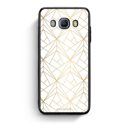 111 - Samsung J7 2016 Luxury White Geometric case, cover, bumper