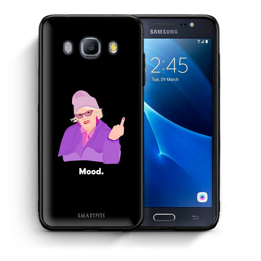 Θήκη Samsung J7 2016 Grandma Mood Black από τη Smartfits με σχέδιο στο πίσω μέρος και μαύρο περίβλημα | Samsung J7 2016 Grandma Mood Black case with colorful back and black bezels