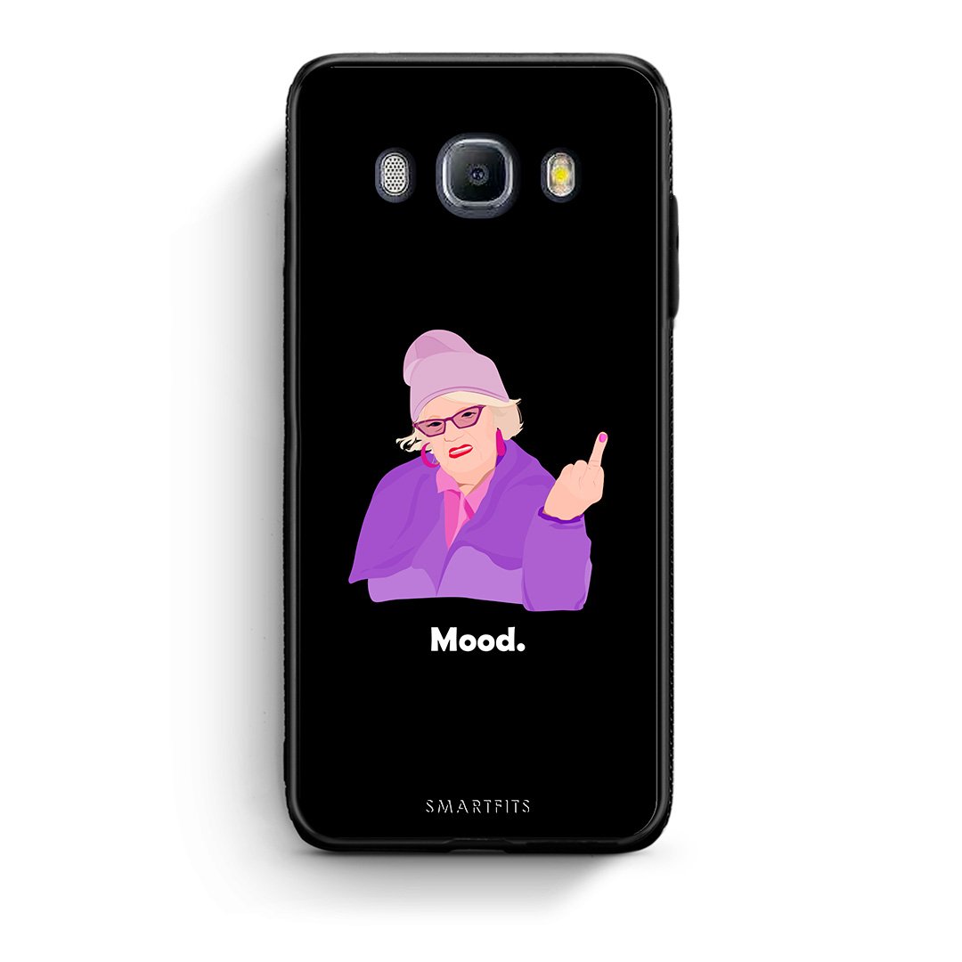 Samsung J7 2016 Grandma Mood Black θήκη από τη Smartfits με σχέδιο στο πίσω μέρος και μαύρο περίβλημα | Smartphone case with colorful back and black bezels by Smartfits