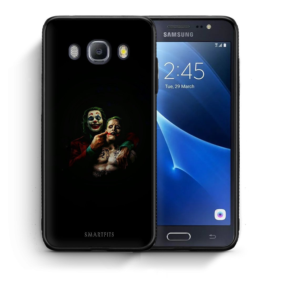 Θήκη Samsung J7 2016 Clown Hero από τη Smartfits με σχέδιο στο πίσω μέρος και μαύρο περίβλημα | Samsung J7 2016 Clown Hero case with colorful back and black bezels