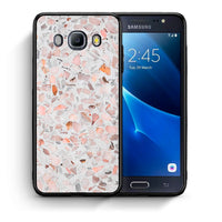Thumbnail for Θήκη Samsung J7 2016 Marble Terrazzo από τη Smartfits με σχέδιο στο πίσω μέρος και μαύρο περίβλημα | Samsung J7 2016 Marble Terrazzo case with colorful back and black bezels