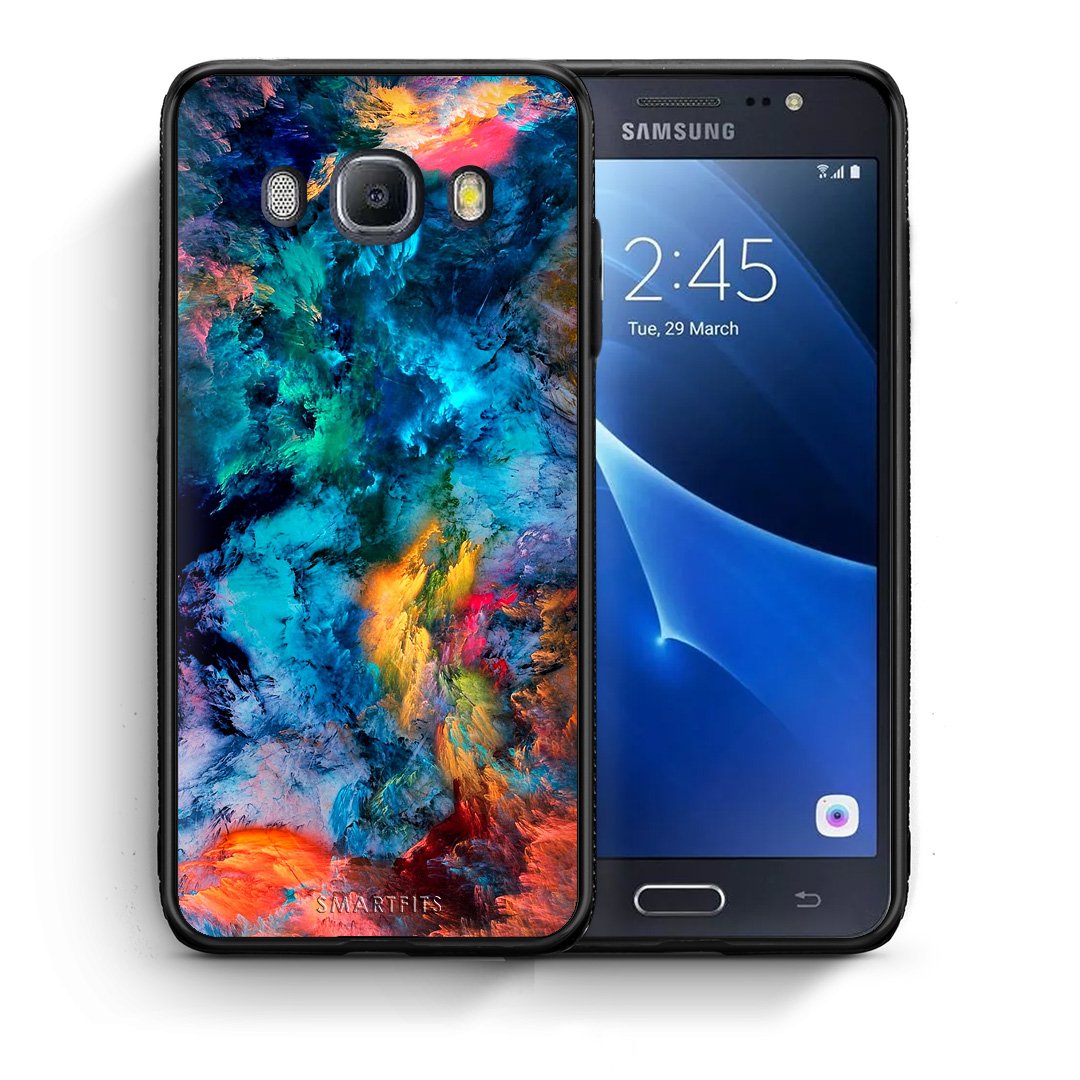 Θήκη Samsung J7 2016 Crayola Paint από τη Smartfits με σχέδιο στο πίσω μέρος και μαύρο περίβλημα | Samsung J7 2016 Crayola Paint case with colorful back and black bezels