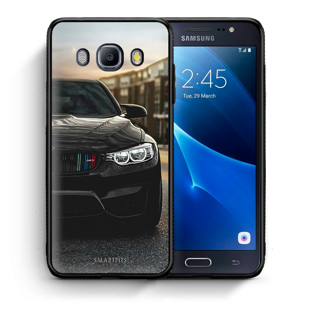 Θήκη Samsung J7 2016 M3 Racing από τη Smartfits με σχέδιο στο πίσω μέρος και μαύρο περίβλημα | Samsung J7 2016 M3 Racing case with colorful back and black bezels