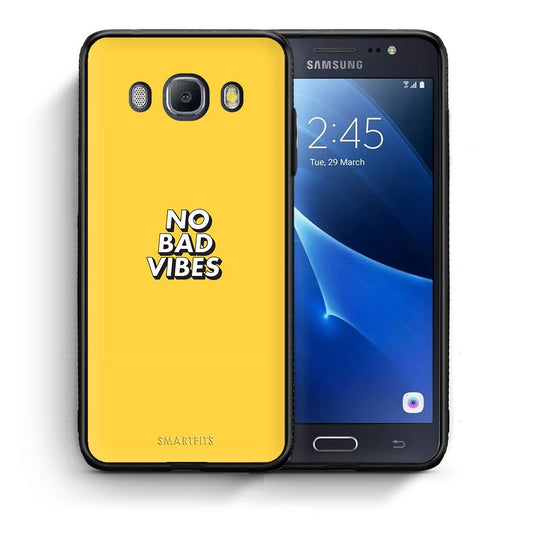 Θήκη Samsung J7 2016 Vibes Text από τη Smartfits με σχέδιο στο πίσω μέρος και μαύρο περίβλημα | Samsung J7 2016 Vibes Text case with colorful back and black bezels