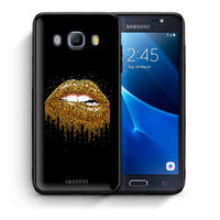 Thumbnail for Θήκη Samsung J7 2016 Golden Valentine από τη Smartfits με σχέδιο στο πίσω μέρος και μαύρο περίβλημα | Samsung J7 2016 Golden Valentine case with colorful back and black bezels