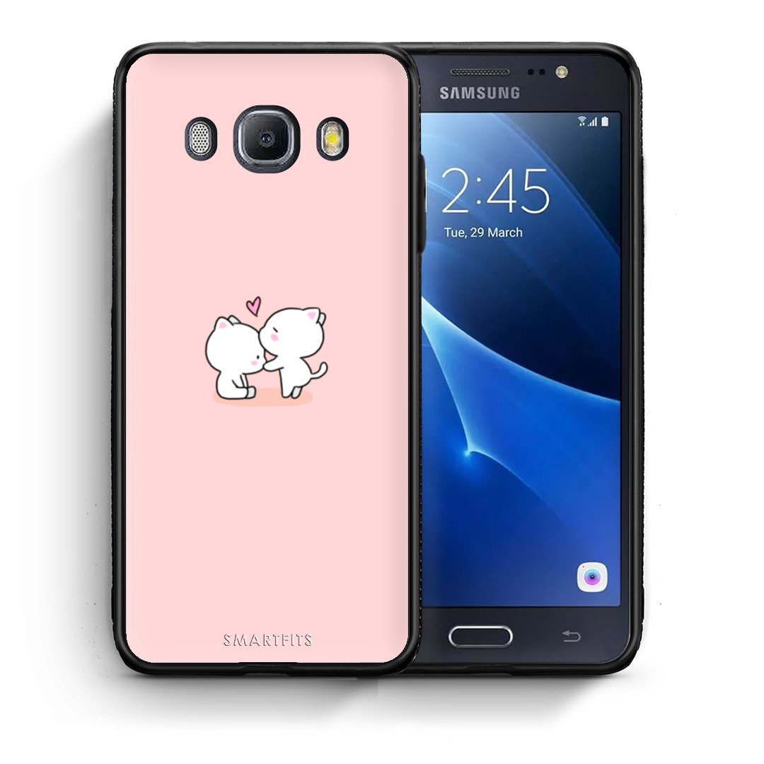 Θήκη Samsung J7 2016 Love Valentine από τη Smartfits με σχέδιο στο πίσω μέρος και μαύρο περίβλημα | Samsung J7 2016 Love Valentine case with colorful back and black bezels