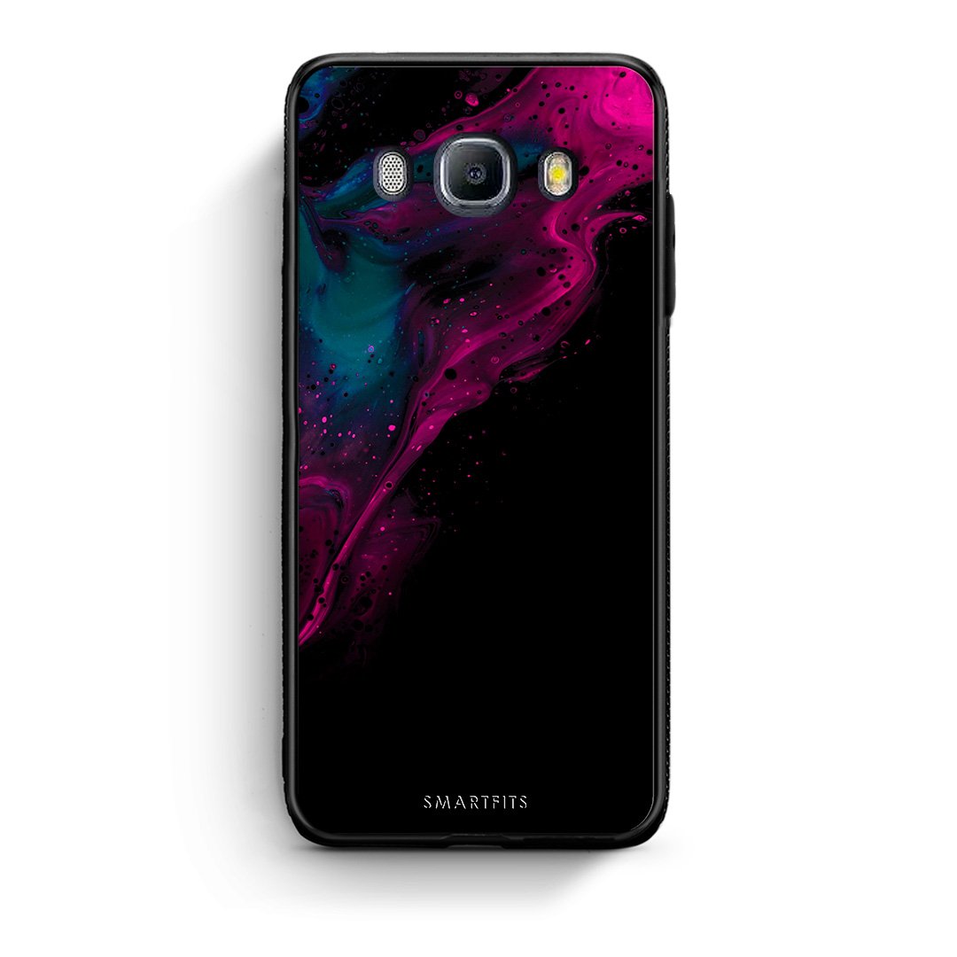 4 - Samsung J7 2016 Pink Black Watercolor case, cover, bumper