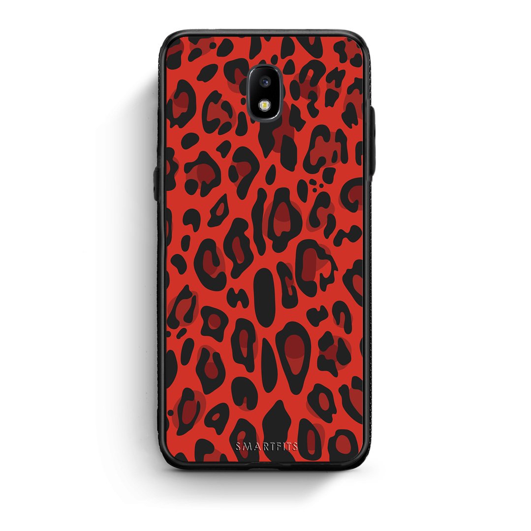 4 - Samsung J5 2017 Red Leopard Animal case, cover, bumper