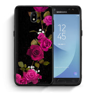 Thumbnail for Θήκη Samsung J5 2017 Red Roses Flower από τη Smartfits με σχέδιο στο πίσω μέρος και μαύρο περίβλημα | Samsung J5 2017 Red Roses Flower case with colorful back and black bezels