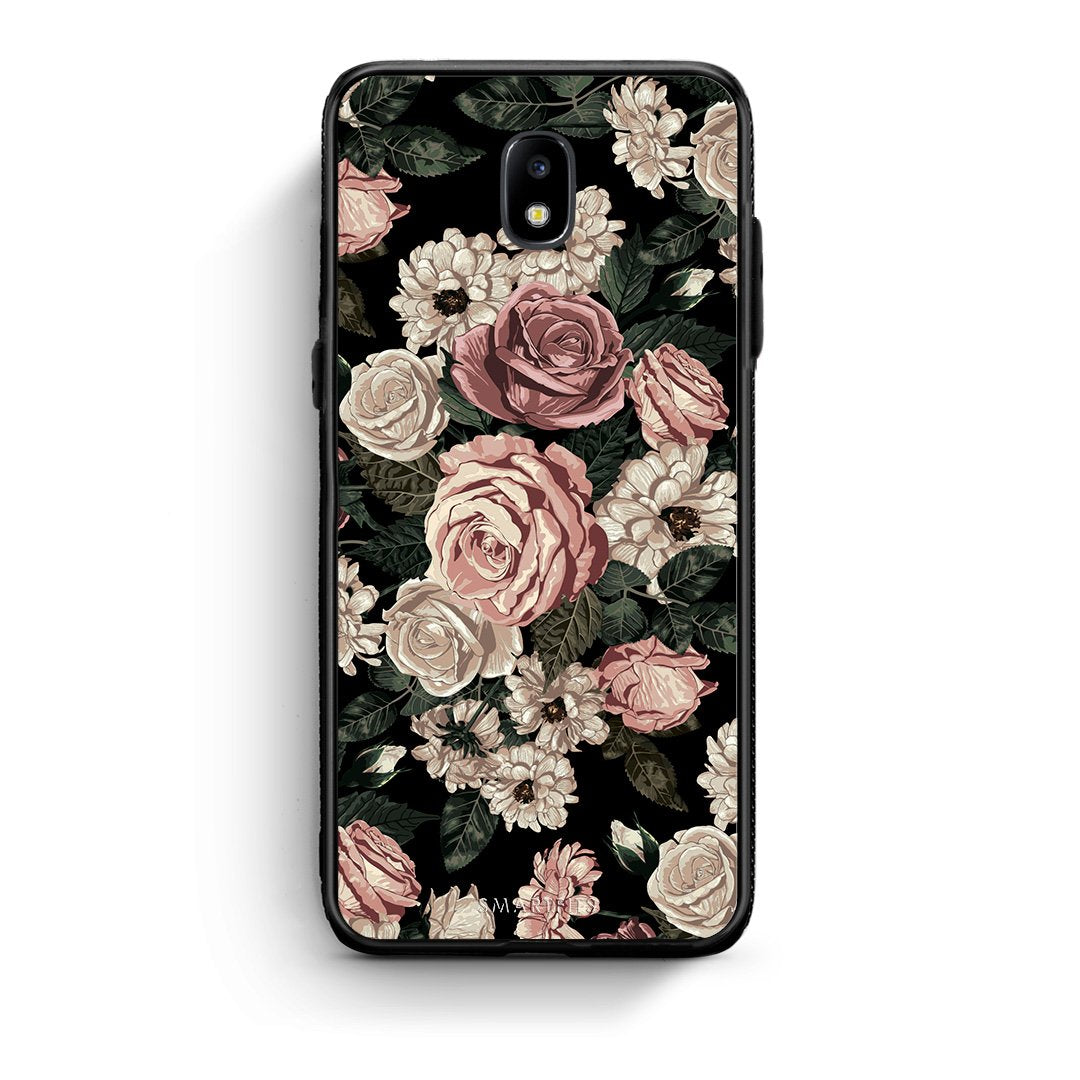 4 - Samsung J7 2017 Wild Roses Flower case, cover, bumper