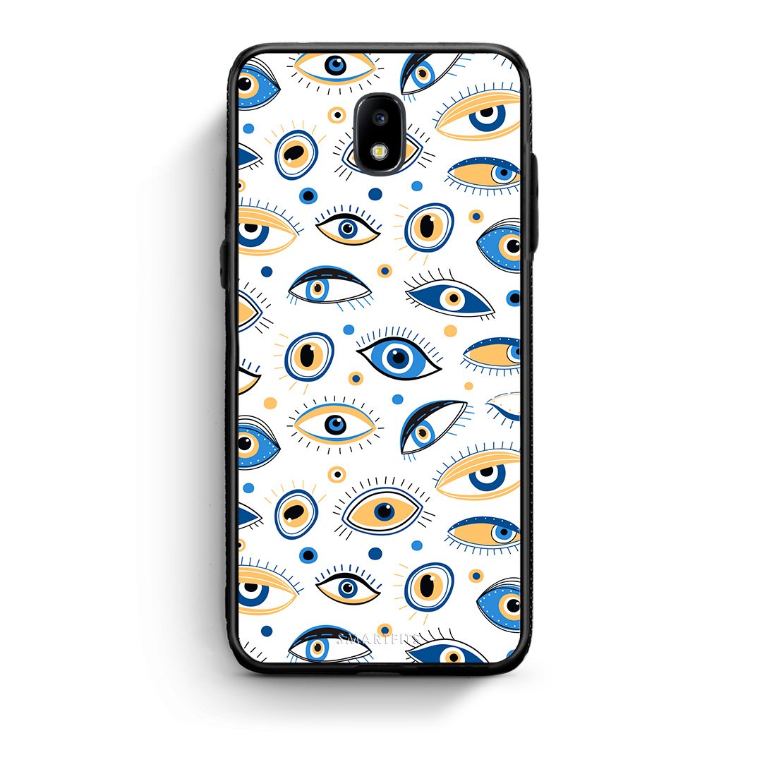 Samsung J7 2017 Ftou Ftou θήκη από τη Smartfits με σχέδιο στο πίσω μέρος και μαύρο περίβλημα | Smartphone case with colorful back and black bezels by Smartfits