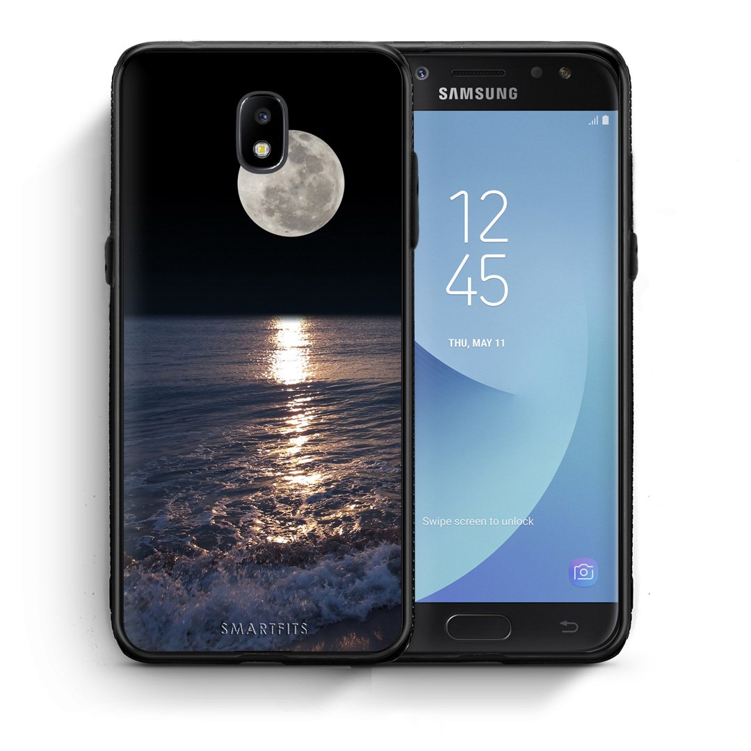 Θήκη Samsung J5 2017 Moon Landscape από τη Smartfits με σχέδιο στο πίσω μέρος και μαύρο περίβλημα | Samsung J5 2017 Moon Landscape case with colorful back and black bezels