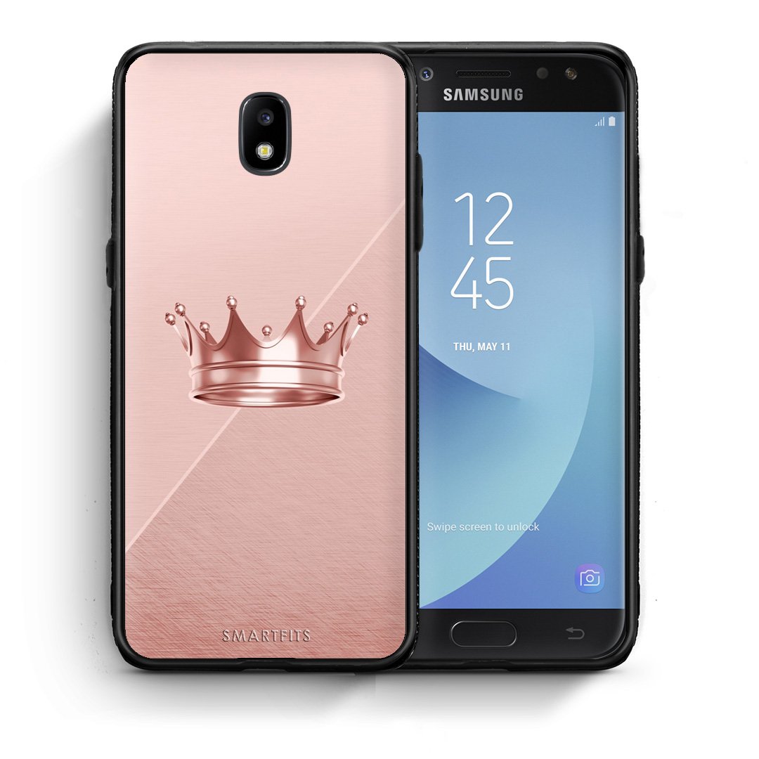 Θήκη Samsung J5 2017 Crown Minimal από τη Smartfits με σχέδιο στο πίσω μέρος και μαύρο περίβλημα | Samsung J5 2017 Crown Minimal case with colorful back and black bezels