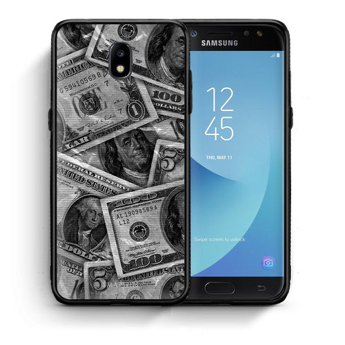 Θήκη Samsung J5 2017 Money Dollars από τη Smartfits με σχέδιο στο πίσω μέρος και μαύρο περίβλημα | Samsung J5 2017 Money Dollars case with colorful back and black bezels
