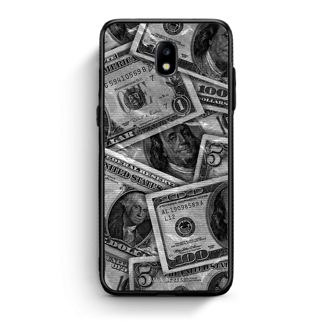 Samsung J5 2017 Money Dollars θήκη από τη Smartfits με σχέδιο στο πίσω μέρος και μαύρο περίβλημα | Smartphone case with colorful back and black bezels by Smartfits