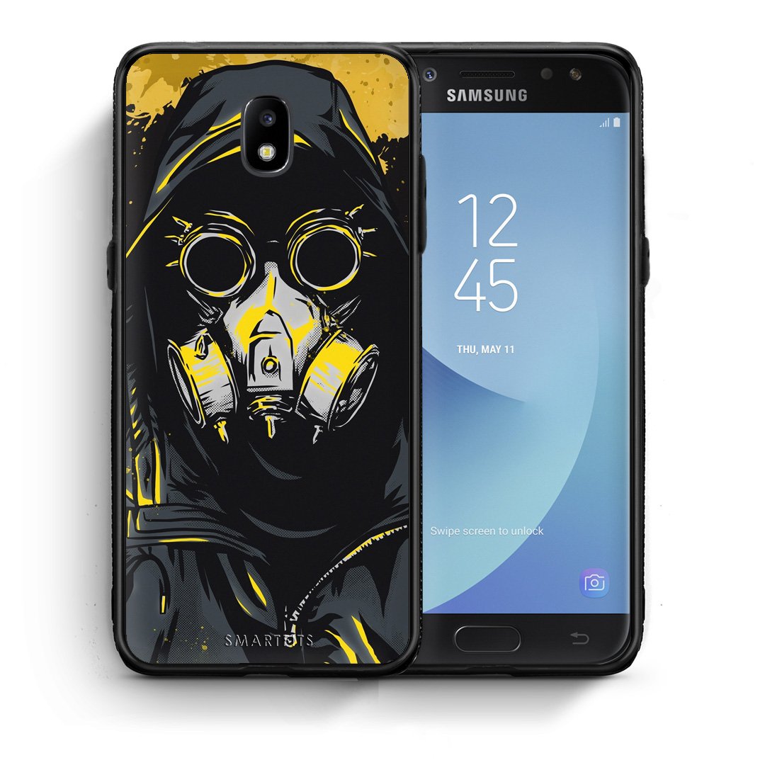Θήκη Samsung J7 2017 Mask PopArt από τη Smartfits με σχέδιο στο πίσω μέρος και μαύρο περίβλημα | Samsung J7 2017 Mask PopArt case with colorful back and black bezels
