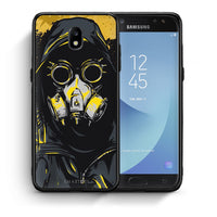 Thumbnail for Θήκη Samsung J7 2017 Mask PopArt από τη Smartfits με σχέδιο στο πίσω μέρος και μαύρο περίβλημα | Samsung J7 2017 Mask PopArt case with colorful back and black bezels