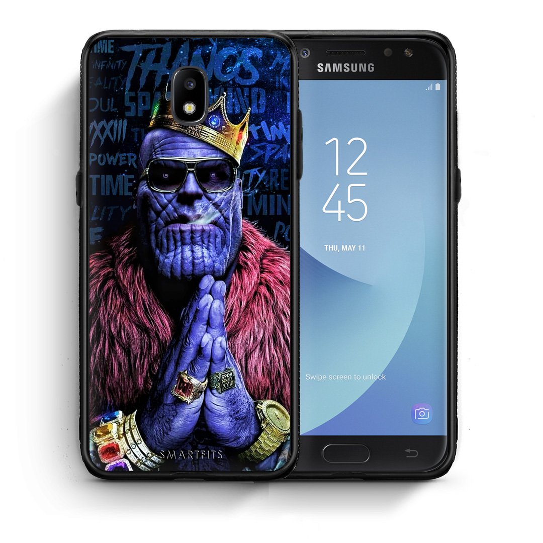 Θήκη Samsung J7 2017 Thanos PopArt από τη Smartfits με σχέδιο στο πίσω μέρος και μαύρο περίβλημα | Samsung J7 2017 Thanos PopArt case with colorful back and black bezels