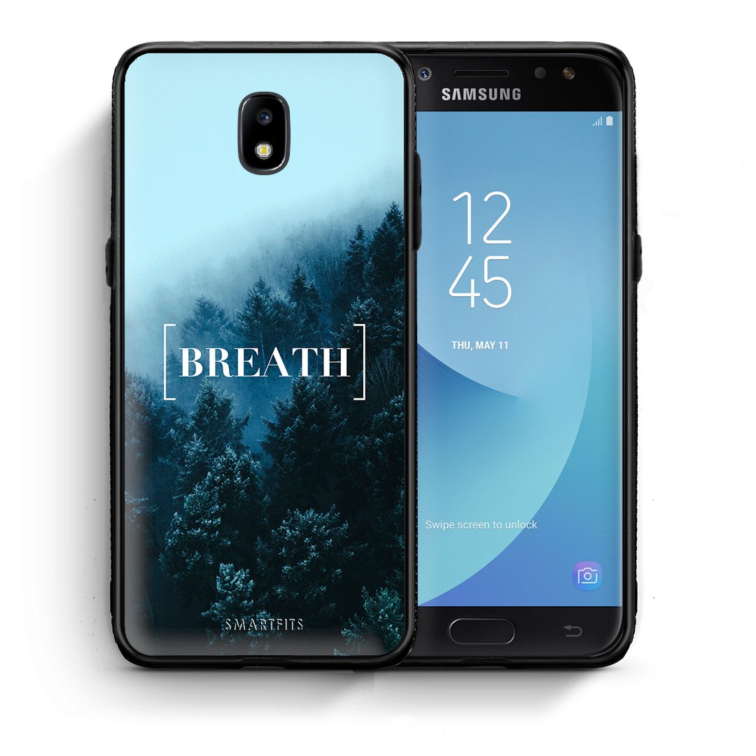 Θήκη Samsung J5 2017 Breath Quote από τη Smartfits με σχέδιο στο πίσω μέρος και μαύρο περίβλημα | Samsung J5 2017 Breath Quote case with colorful back and black bezels