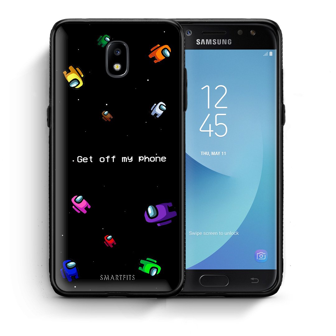 Θήκη Samsung J7 2017 AFK Text από τη Smartfits με σχέδιο στο πίσω μέρος και μαύρο περίβλημα | Samsung J7 2017 AFK Text case with colorful back and black bezels