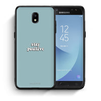 Thumbnail for Θήκη Samsung J7 2017 Positive Text από τη Smartfits με σχέδιο στο πίσω μέρος και μαύρο περίβλημα | Samsung J7 2017 Positive Text case with colorful back and black bezels
