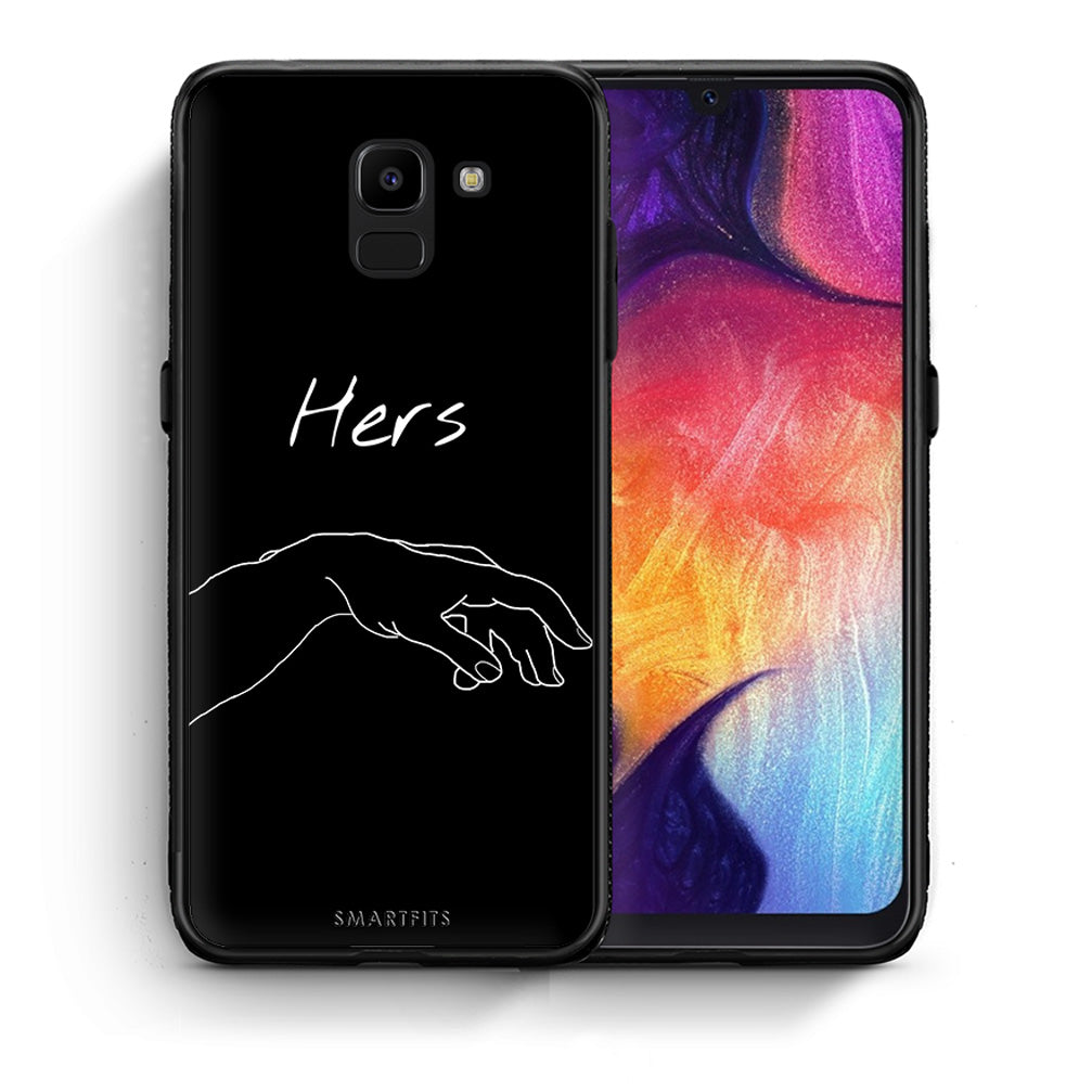 Θήκη Αγίου Βαλεντίνου Samsung J6 Aeshetic Love 1 από τη Smartfits με σχέδιο στο πίσω μέρος και μαύρο περίβλημα | Samsung J6 Aeshetic Love 1 case with colorful back and black bezels
