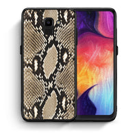 Thumbnail for Θήκη Samsung J6 Fashion Snake Animal από τη Smartfits με σχέδιο στο πίσω μέρος και μαύρο περίβλημα | Samsung J6 Fashion Snake Animal case with colorful back and black bezels