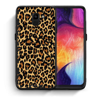 Thumbnail for Θήκη Samsung J6 Leopard Animal από τη Smartfits με σχέδιο στο πίσω μέρος και μαύρο περίβλημα | Samsung J6 Leopard Animal case with colorful back and black bezels