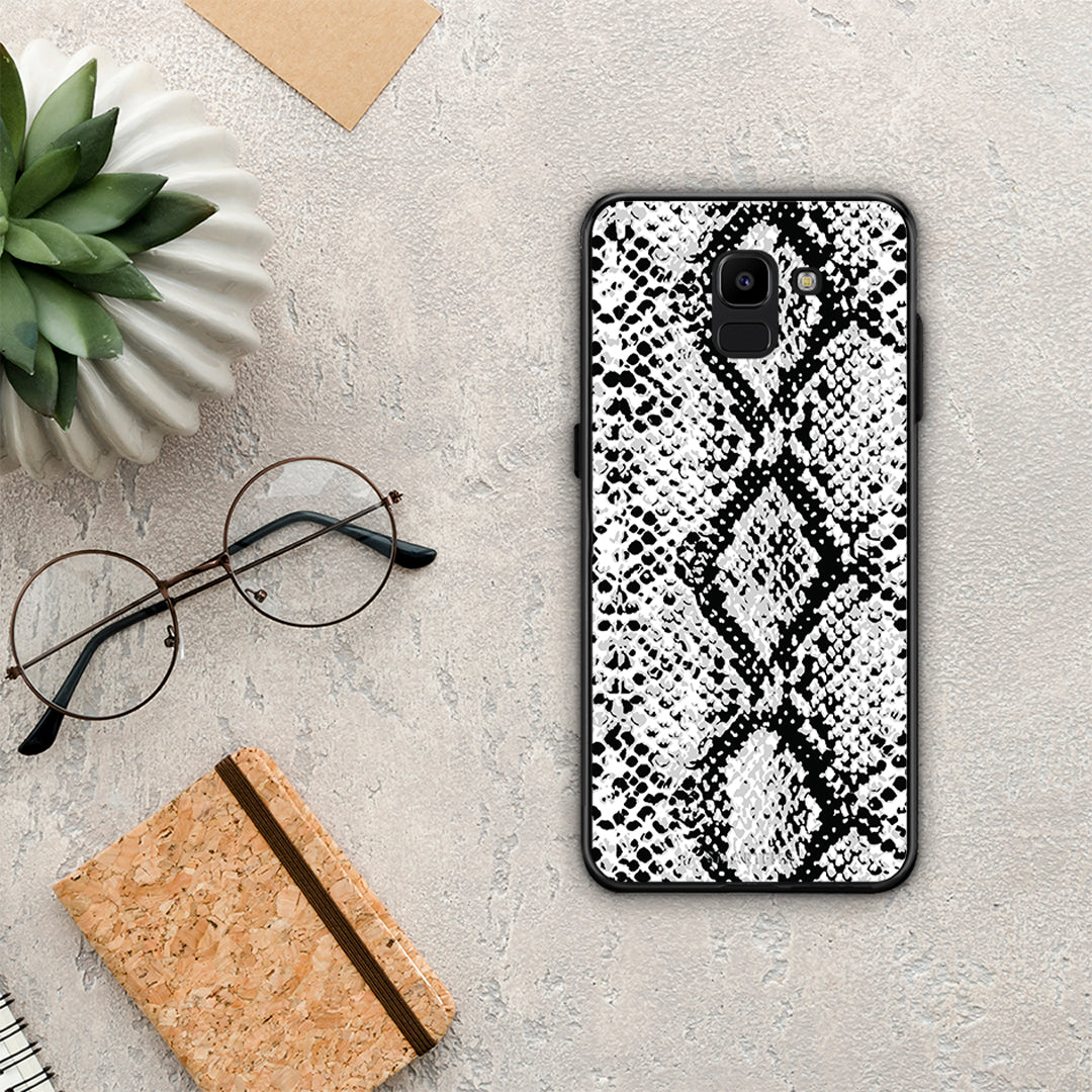 Animal White Snake - Samsung Galaxy J6 θήκη
