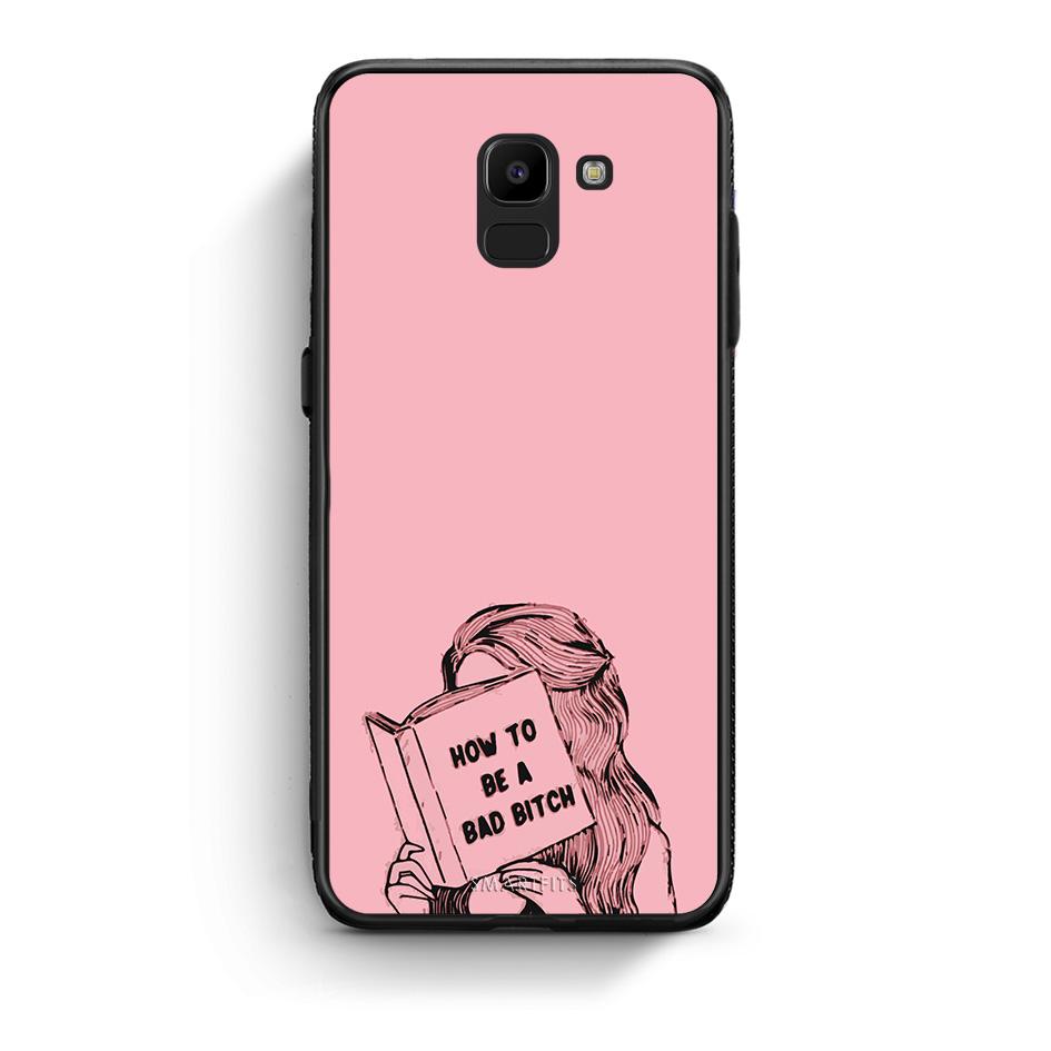 samsung J6 Bad Bitch θήκη από τη Smartfits με σχέδιο στο πίσω μέρος και μαύρο περίβλημα | Smartphone case with colorful back and black bezels by Smartfits