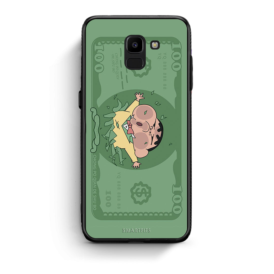 samsung J6 Big Money Θήκη Αγίου Βαλεντίνου από τη Smartfits με σχέδιο στο πίσω μέρος και μαύρο περίβλημα | Smartphone case with colorful back and black bezels by Smartfits