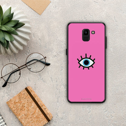 Blue Eye Pink - Samsung Galaxy J6 θήκη