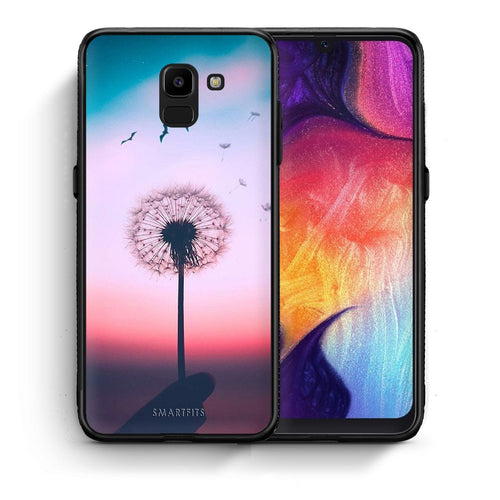 Θήκη Samsung J6 Wish Boho από τη Smartfits με σχέδιο στο πίσω μέρος και μαύρο περίβλημα | Samsung J6 Wish Boho case with colorful back and black bezels
