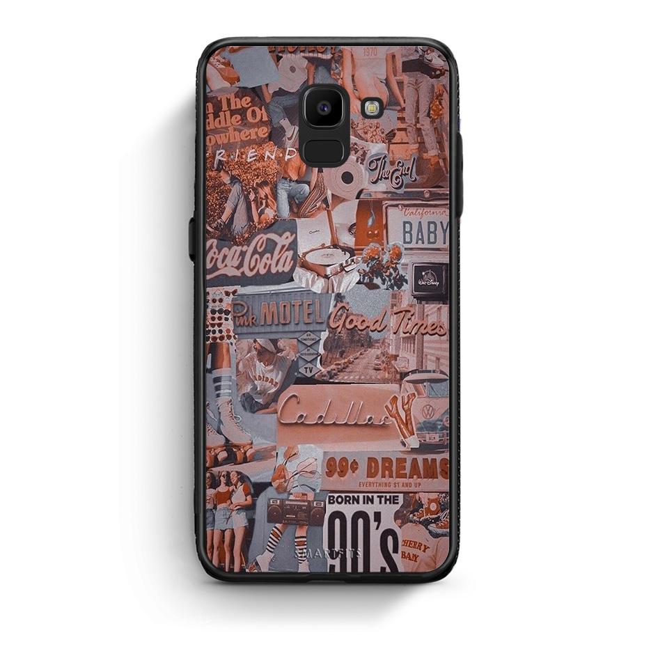 samsung J6 Born In 90s θήκη από τη Smartfits με σχέδιο στο πίσω μέρος και μαύρο περίβλημα | Smartphone case with colorful back and black bezels by Smartfits