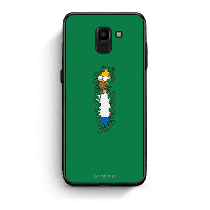 samsung J6 Bush Man Θήκη Αγίου Βαλεντίνου από τη Smartfits με σχέδιο στο πίσω μέρος και μαύρο περίβλημα | Smartphone case with colorful back and black bezels by Smartfits