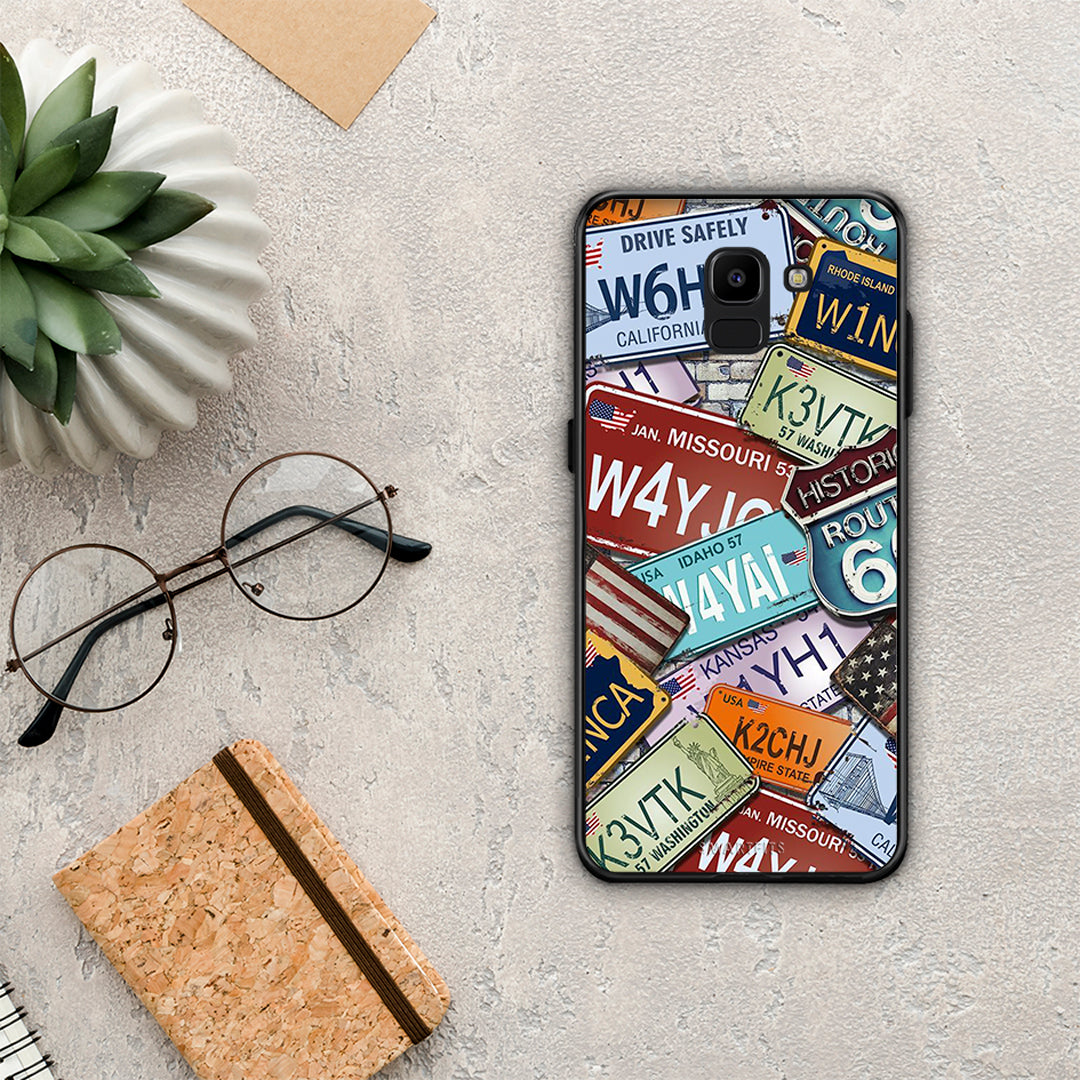 Car Plates - Samsung Galaxy J6 θήκη