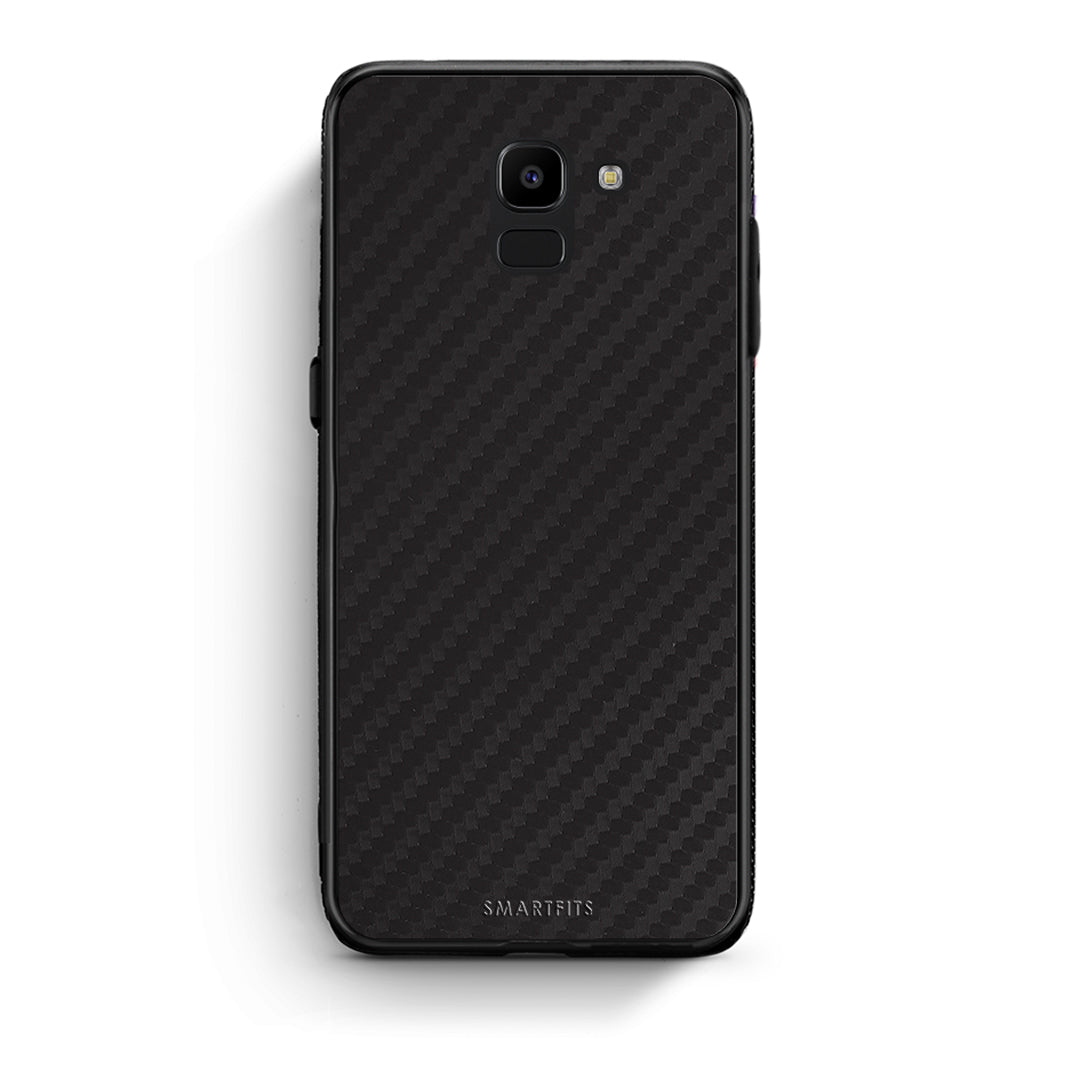 samsung J6 Carbon Black θήκη από τη Smartfits με σχέδιο στο πίσω μέρος και μαύρο περίβλημα | Smartphone case with colorful back and black bezels by Smartfits