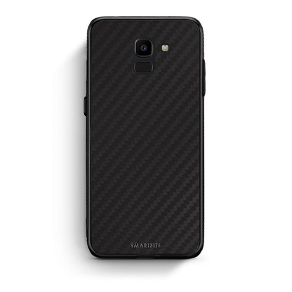 samsung J6 Carbon Black θήκη από τη Smartfits με σχέδιο στο πίσω μέρος και μαύρο περίβλημα | Smartphone case with colorful back and black bezels by Smartfits