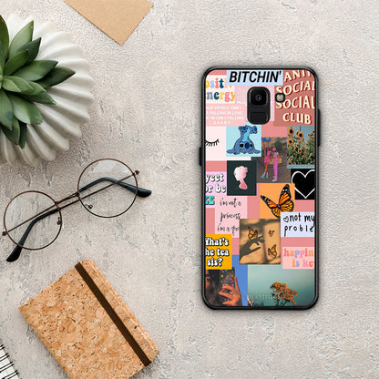 Collage Bitchin - Samsung Galaxy J6 θήκη