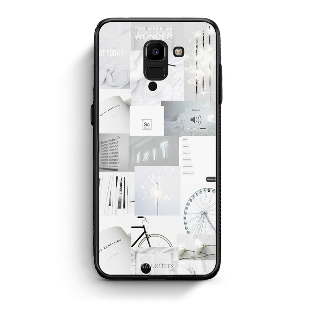 samsung J6 Collage Make Me Wonder Θήκη Αγίου Βαλεντίνου από τη Smartfits με σχέδιο στο πίσω μέρος και μαύρο περίβλημα | Smartphone case with colorful back and black bezels by Smartfits
