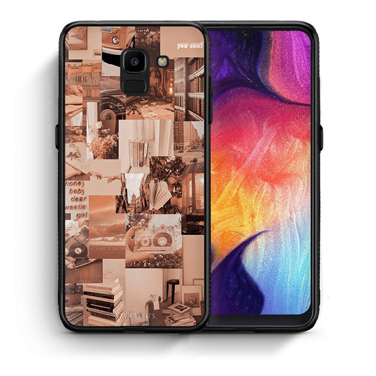 Θήκη Αγίου Βαλεντίνου Samsung J6 Collage You Can από τη Smartfits με σχέδιο στο πίσω μέρος και μαύρο περίβλημα | Samsung J6 Collage You Can case with colorful back and black bezels