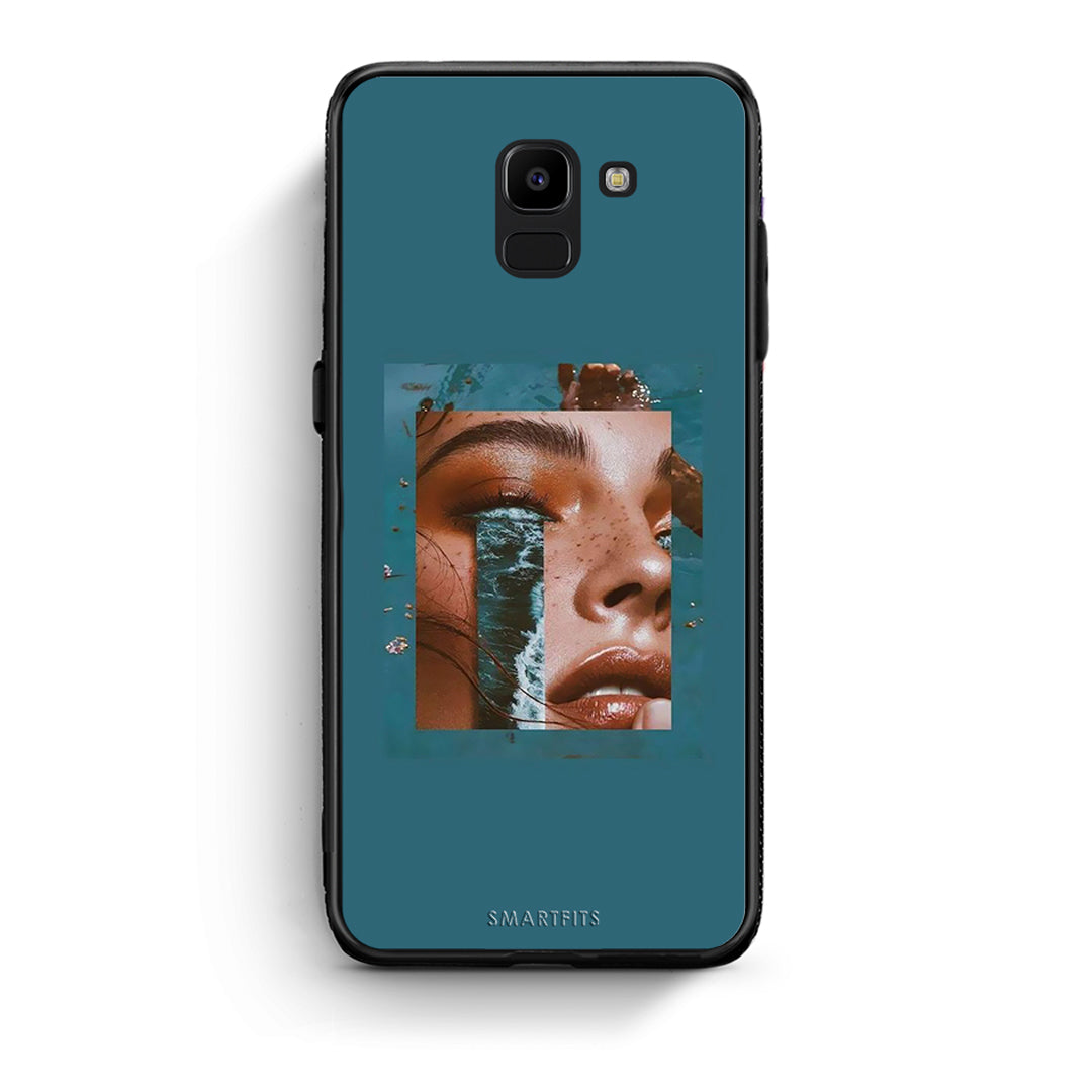 samsung J6 Cry An Ocean θήκη από τη Smartfits με σχέδιο στο πίσω μέρος και μαύρο περίβλημα | Smartphone case with colorful back and black bezels by Smartfits