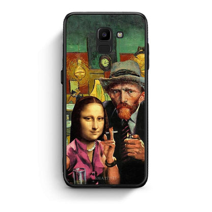 samsung J6 Funny Art θήκη από τη Smartfits με σχέδιο στο πίσω μέρος και μαύρο περίβλημα | Smartphone case with colorful back and black bezels by Smartfits
