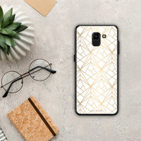Thumbnail for Geometric Luxury White - Samsung Galaxy J6 θήκη
