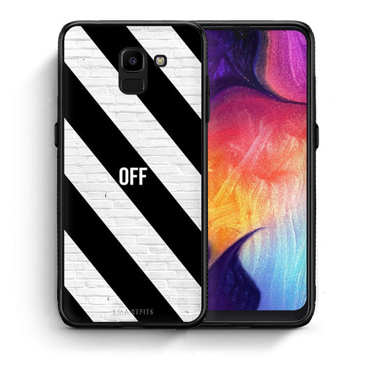 Θήκη Samsung J6 Get Off από τη Smartfits με σχέδιο στο πίσω μέρος και μαύρο περίβλημα | Samsung J6 Get Off case with colorful back and black bezels