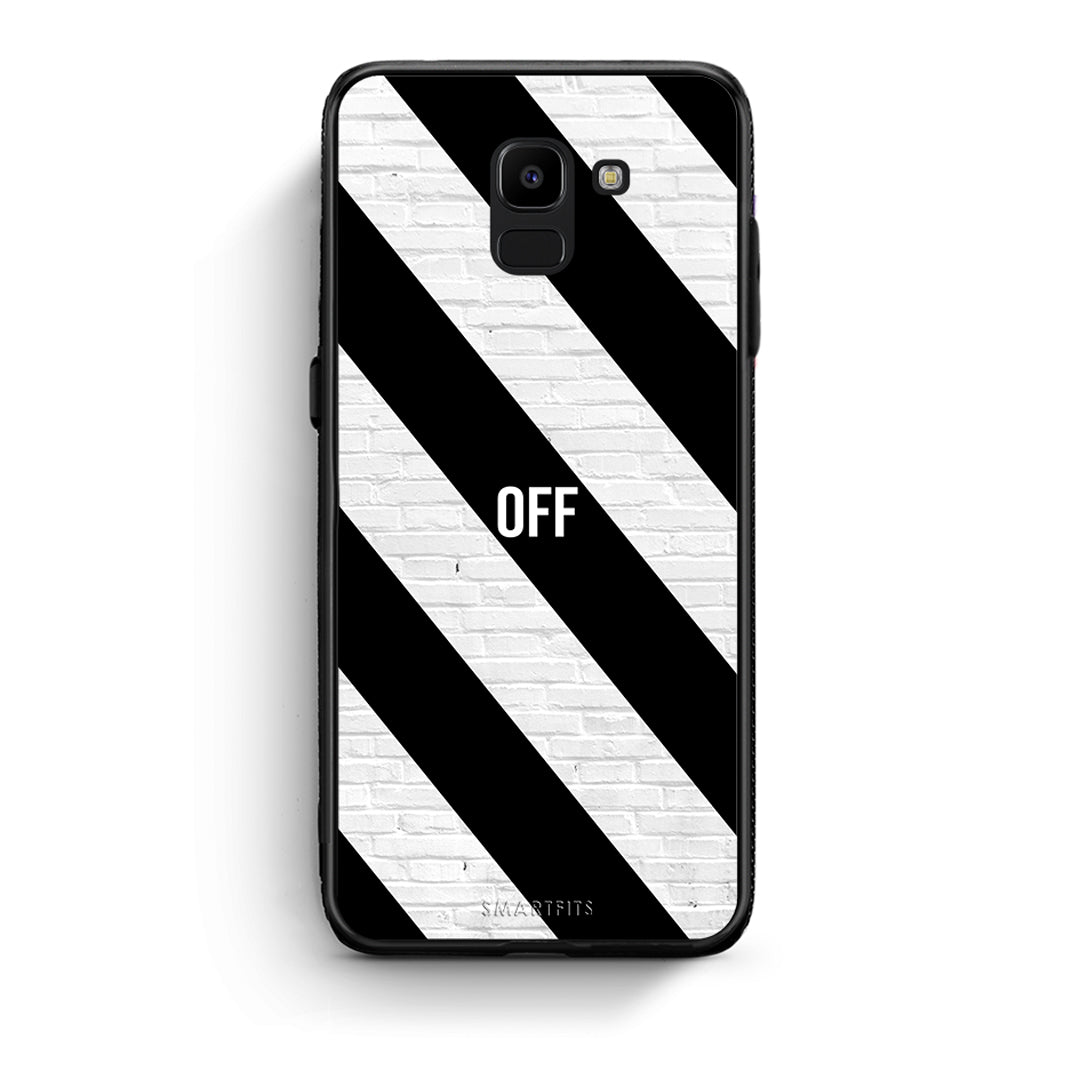 samsung J6 Get Off θήκη από τη Smartfits με σχέδιο στο πίσω μέρος και μαύρο περίβλημα | Smartphone case with colorful back and black bezels by Smartfits