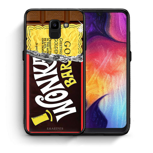 Θήκη Samsung J6 Golden Ticket από τη Smartfits με σχέδιο στο πίσω μέρος και μαύρο περίβλημα | Samsung J6 Golden Ticket case with colorful back and black bezels